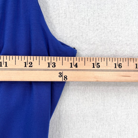 ENZA COSTA Bodysuit Womens Medium Blue Twist Open Back Tank Cami Tank Top NEW - Picture 11 of 14